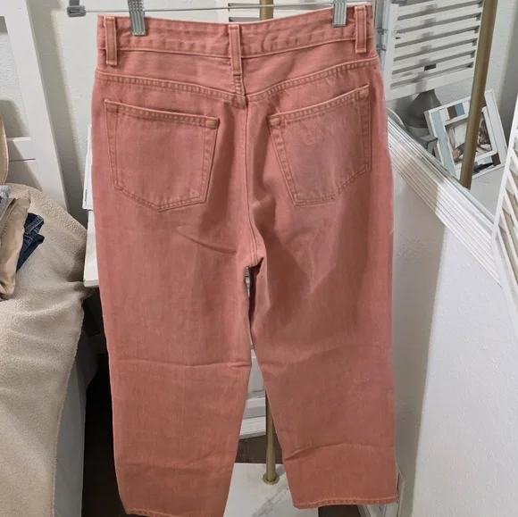 🆕️ GANNI Pink Yarn-Dyed Straight Jeans - Picture 5 of 14